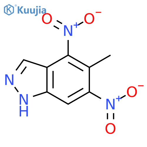 5-Methyl-4,6-dinitro 1H-indazole structure
