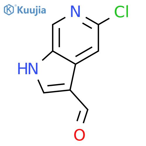 5-chloro-1H-pyrrolo[2,3-c]pyridine-3-carbaldehyde structure