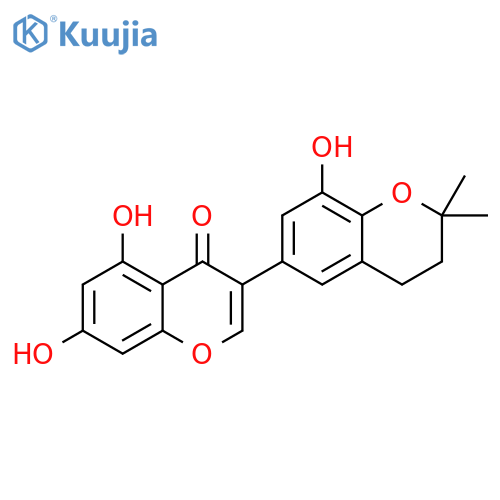 [3,6'-Bi-4H-1-benzopyran]-4-one, 2',3'-dihydro-5,7,8'-trihydroxy-2',2'-dimethyl- structure