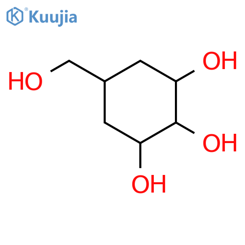 5-(Hydroxymethyl)-1,2,3-cyclohexanetriol; (1α,2β,3β,5β)-form structure