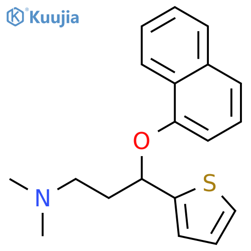 N,N-Dimethyl-3-(naphthalen-1-yloxy)-3-(thiophen-2-yl)propan-1-amine structure
