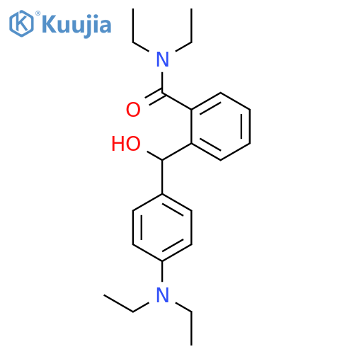 Benzamide, 2-[[4-(diethylamino)phenyl]hydroxymethyl]-N,N-diethyl- structure