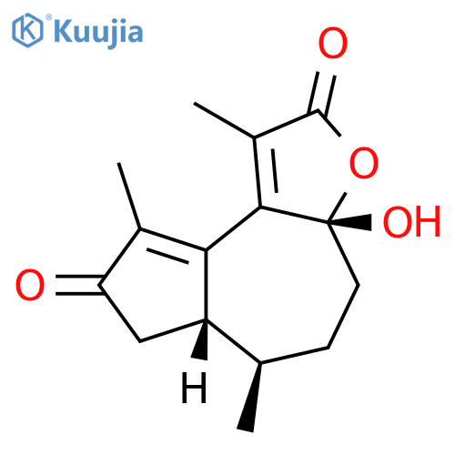 Azuleno[5,4-b]furan-2,8-dione,3a,4,5,6,6a,7-hexahydro-3a-hydroxy-1,6,9-trimethyl-, (3aR,6R,6aS)- structure