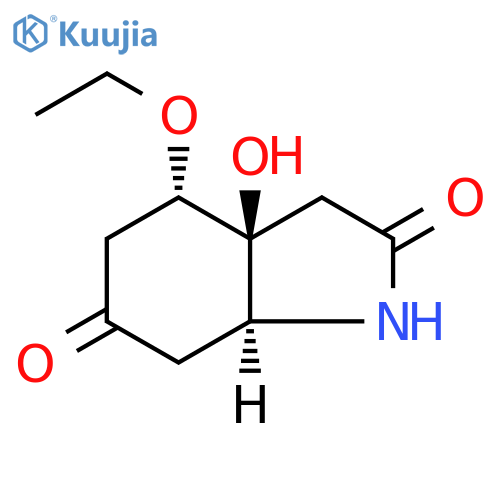 1H-Indole-2,6-dione,4-ethoxyhexahydro-3a-hydroxy-, [3aS-(3aa,4b,7ab)]- (9CI) structure