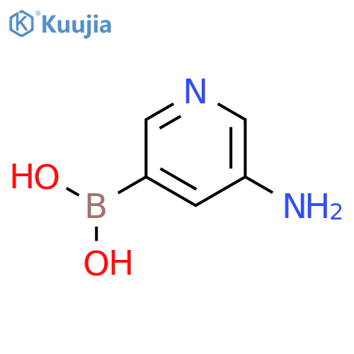 (5-Aminopyridin-3-yl)boronic acid structure