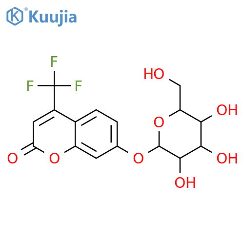 4-Trifluoromethylumbelliferyl b-D-Glucopyranoside structure