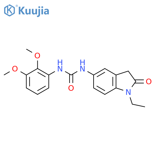 1-(2,3-dimethoxyphenyl)-3-(1-ethyl-2-oxo-2,3-dihydro-1H-indol-5-yl)urea structure