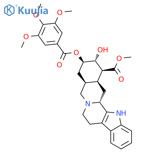 Yohimban-16-carboxylicacid, 17-hydroxy-18-[(3,4,5-trimethoxybenzoyl)oxy]-, methyl ester, (3b,16b,17a,18b,20a)- (9CI) structure