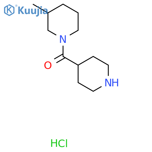 3-Methyl-1-(piperidine-4-carbonyl)piperidine hydrochloride structure