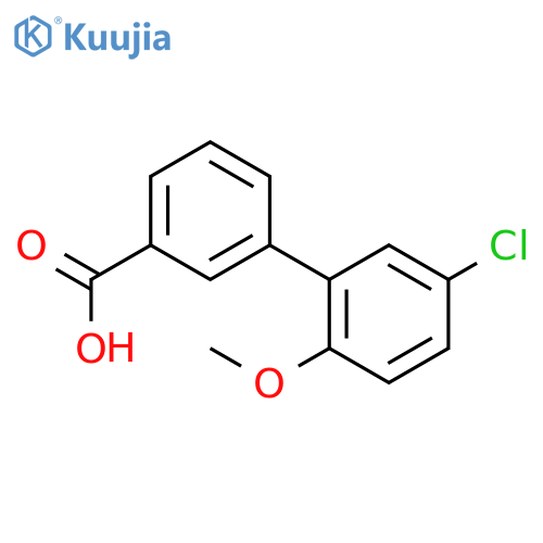 5'-Chloro-2'-methoxy-[1,1'-biphenyl]-3-carboxylic acid structure