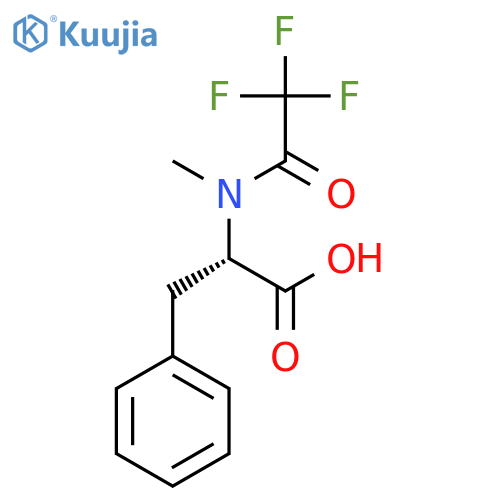 (2S)-2-[methyl-(2,2,2-trifluoroacetyl)amino]-3-phenylpropanoic acid structure