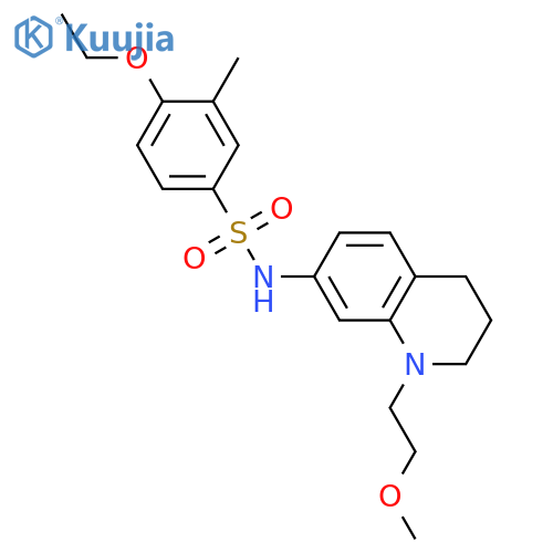 4-ethoxy-N-1-(2-methoxyethyl)-1,2,3,4-tetrahydroquinolin-7-yl-3-methylbenzene-1-sulfonamide structure