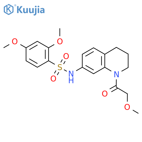 2,4-dimethoxy-N-[1-(2-methoxyacetyl)-1,2,3,4-tetrahydroquinolin-7-yl]benzene-1-sulfonamide structure