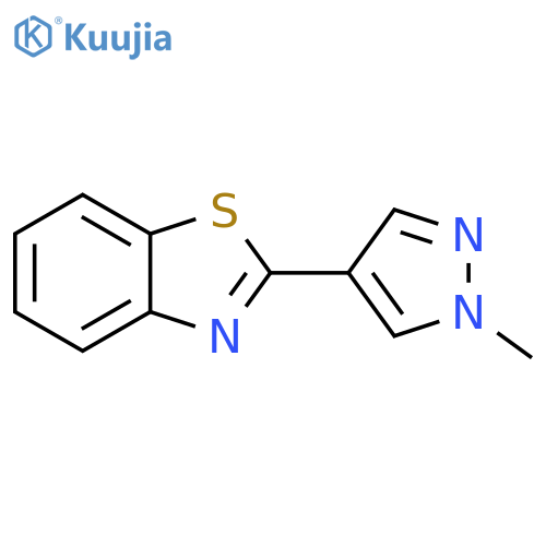 Benzothiazole, 2-(1-methyl-1H-pyrazol-4-yl)- structure