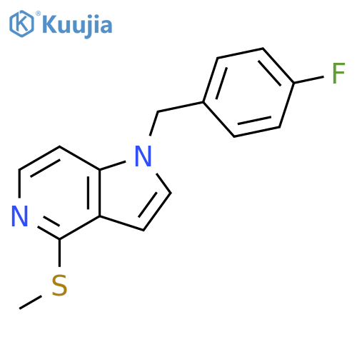 1-(4-Fluorobenzyl)-4-(methylthio)-1H-pyrrolo[3,2-c]pyridine structure
