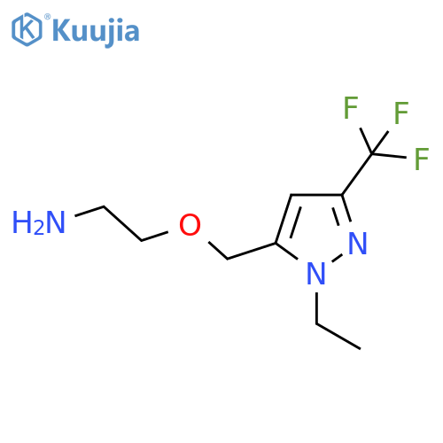2-{1-ethyl-3-(trifluoromethyl)-1H-pyrazol-5-ylmethoxy}ethan-1-amine structure