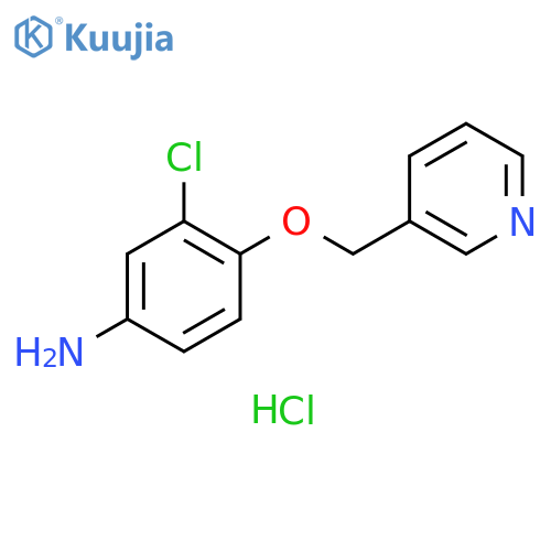 3-chloro-4-(pyridin-3-ylmethoxy)aniline dihydrochloride structure