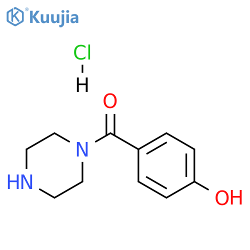 (4-hydroxyphenyl)-piperazin-1-yl-methanone;hydrochloride structure