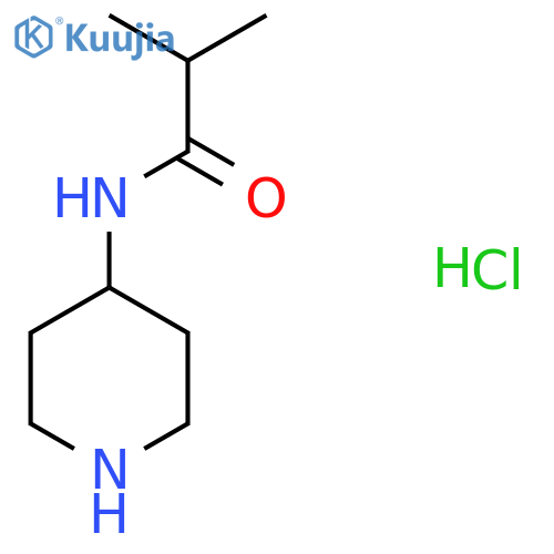2-methyl-N-(piperidin-4-yl)propanamide hydrochloride structure