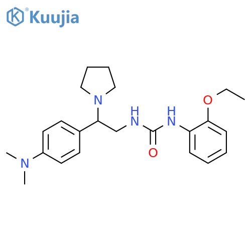 1-{2-[4-(dimethylamino)phenyl]-2-(pyrrolidin-1-yl)ethyl}-3-(2-ethoxyphenyl)urea structure