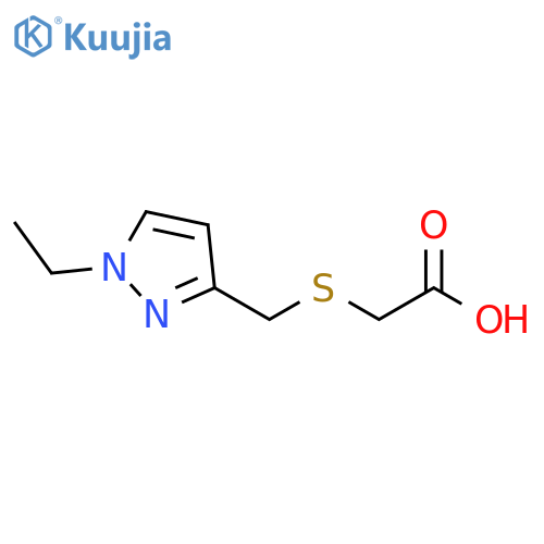 {(1-Ethyl-1H-pyrazol-3-yl)methylthio}acetic Acid structure