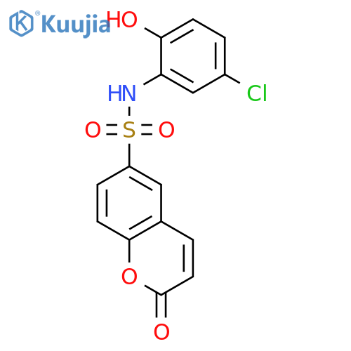 N-(5-chloro-2-hydroxyphenyl)-2-oxo-2H-chromene-6-sulfonamide structure