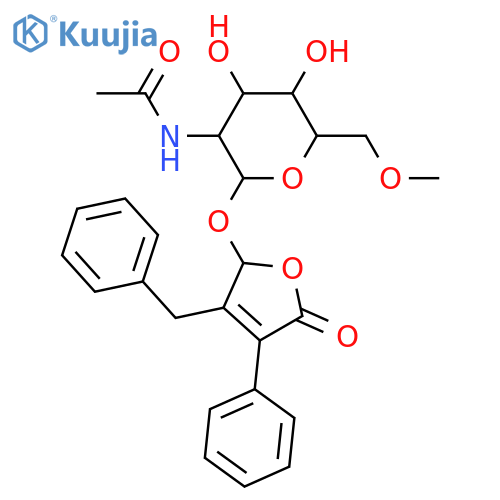 5-Hydroxy-4-(hydroxyphenylmethyl)-3-phenyl-2(5H)-furanone; (5ξ,6ξ)-form, 6-Deoxy, 5-O-(2-acetamido-2-deoxy-6-O-methyl-α-D-glucopyranoside) structure