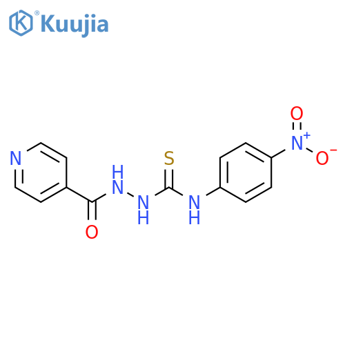 2-Isonicotinoyl-N-(4-nitrophenyl)-1-hydrazinecarbothioamide structure