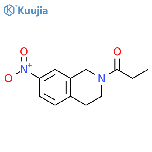 1-(7-nitro-1,2,3,4-tetrahydroisoquinolin-2-yl)propan-1-one structure
