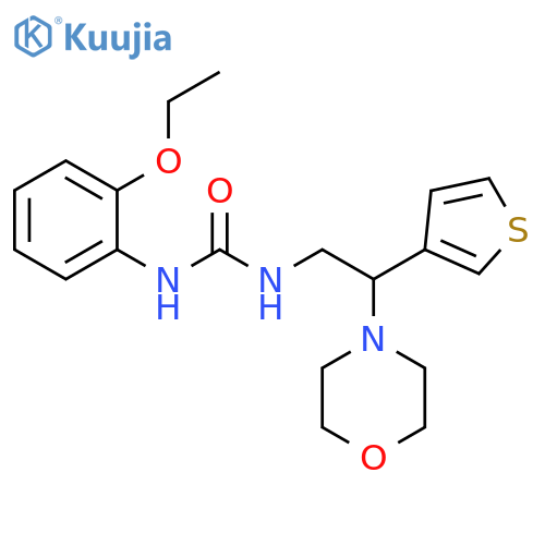 1-(2-ethoxyphenyl)-3-2-(morpholin-4-yl)-2-(thiophen-3-yl)ethylurea structure