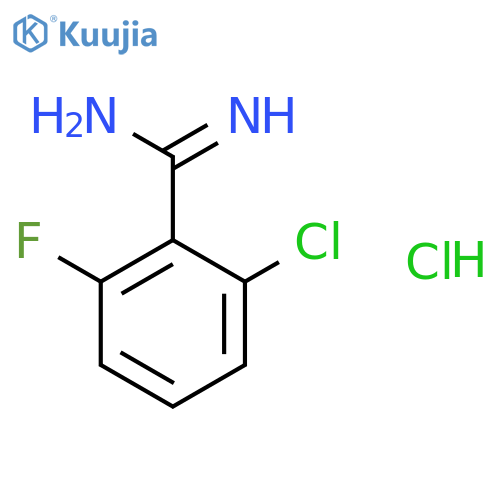 2-Chloro-6-fluoro-benzamidine hydrochloride structure
