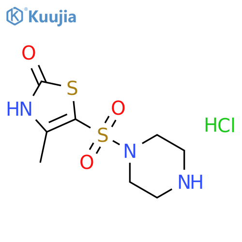 4-Methyl-5-(piperazine-1-sulfonyl)-2,3-dihydro-1,3-thiazol-2-one Hydrochloride structure