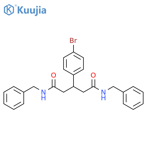 N,N'-dibenzyl-3-(4-bromophenyl)pentanediamide structure