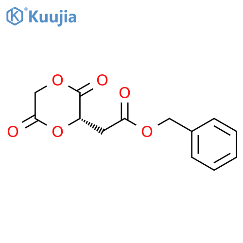 1,4-Dioxane-2-acetic acid, 3,6-dioxo-, phenylmethyl ester, (S)- structure