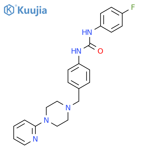 1-(4-fluorophenyl)-3-(4-{4-(pyridin-2-yl)piperazin-1-ylmethyl}phenyl)urea structure