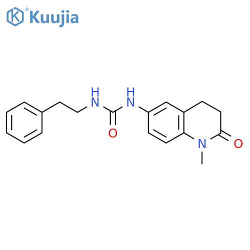 3-(1-methyl-2-oxo-1,2,3,4-tetrahydroquinolin-6-yl)-1-(2-phenylethyl)urea structure