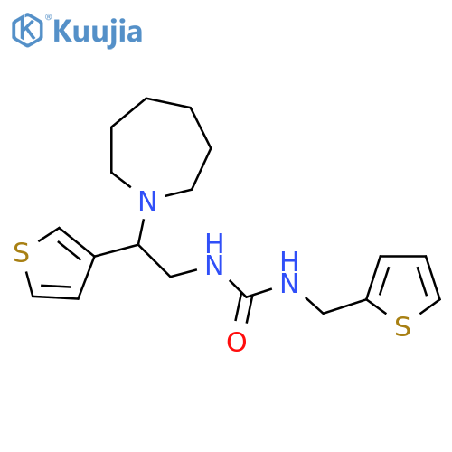 1-[2-(azepan-1-yl)-2-(thiophen-3-yl)ethyl]-3-[(thiophen-2-yl)methyl]urea structure