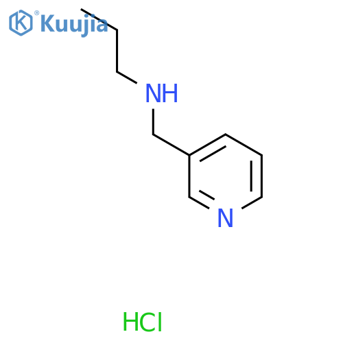 N-(pyridin-3-ylmethyl)propan-1-amine:hydrochloride structure