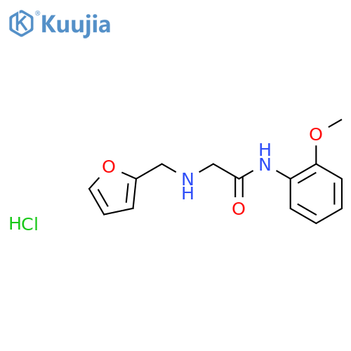 2-[(Furan-2-ylmethyl)amino]-N-(2-methoxyphenyl)acetamide hydrochloride structure