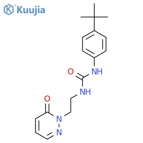 1-(4-tert-butylphenyl)-3-2-(6-oxo-1,6-dihydropyridazin-1-yl)ethylurea structure