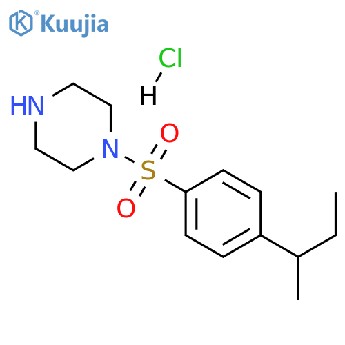 1-4-(Butan-2-yl)benzenesulfonylpiperazine Hydrochloride structure