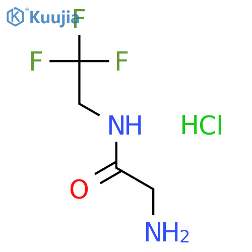 2-Amino-N-(2,2,2-trifluoroethyl)acetamide hydrochloride structure