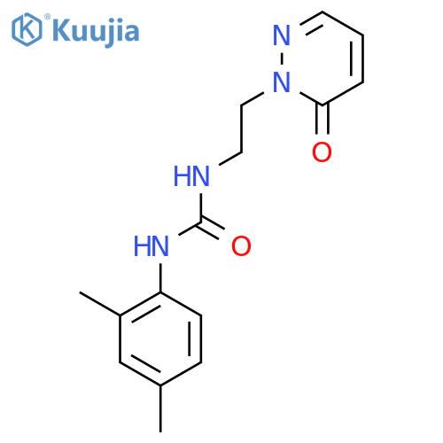 1-(2,4-dimethylphenyl)-3-2-(6-oxo-1,6-dihydropyridazin-1-yl)ethylurea structure