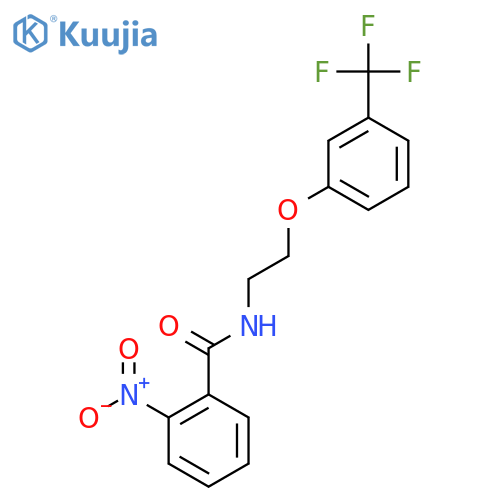 2-nitro-N-{2-3-(trifluoromethyl)phenoxyethyl}benzamide structure