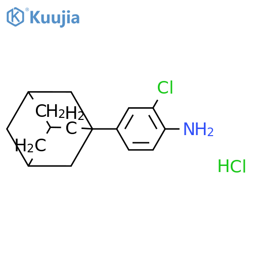4-(adamantan-1-yl)-2-chloroaniline hydrochloride structure
