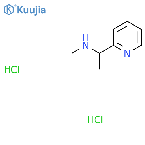 Methyl[1-(pyridin-2-yl)ethyl]amine dihydrochloride structure