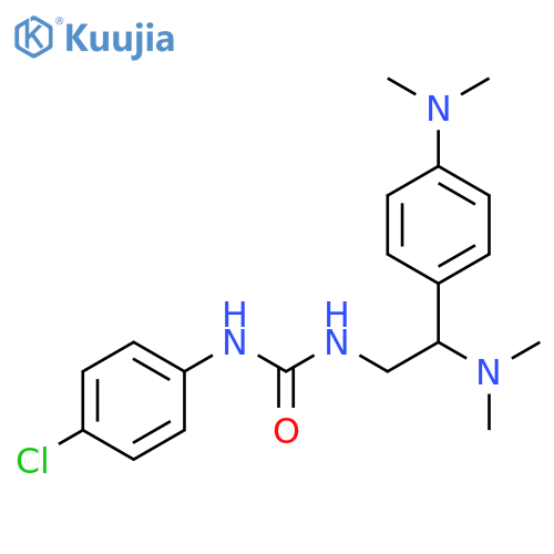 1-(4-chlorophenyl)-3-[2-(dimethylamino)-2-[4-(dimethylamino)phenyl]ethyl]urea structure