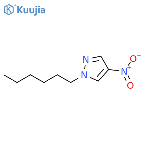 1-hexyl-4-nitro-1H-pyrazole structure