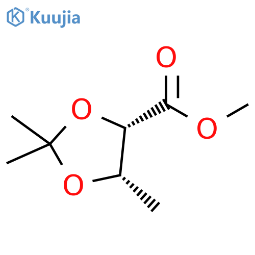 (4S,5S)-2,2,5-Trimethyl-1,3-dioxolane-4-carboxylic Acid Methyl Ester structure