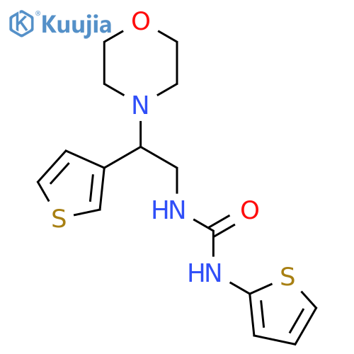 1-2-(morpholin-4-yl)-2-(thiophen-3-yl)ethyl-3-(thiophen-2-yl)urea structure